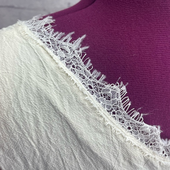 Hem & thread size large cream colored cotton dress - Picture 5 of 7